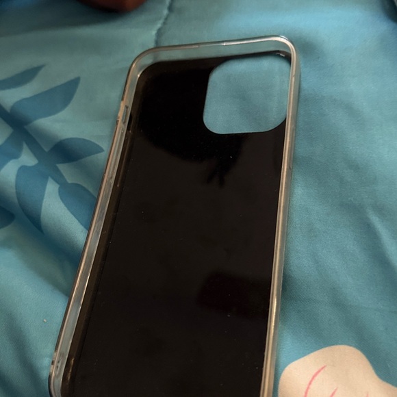 Black Glitter Star Phone Case - Picture 2 of 3